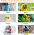 Bird Toy with Rotating Balls, Natural Wood Perch for Bird Cages, Colorful Fun Toy for Budgerigar, Parakeet, Conure, Cockatiel, Mynah, Love Birds, ...