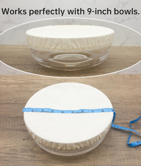 4 Pack sourdough bowl cover, Organic Reusable Cloth bowl cover for proofing, fits 5”-8.5” Diameter bowl and Jar mouth - Unbleached, Perfect for Fe...