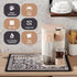 Coffee Mat, Boho Style Dish Drying Mat, Fast Water Absorption, Hide Stains, Easy to Clean, Fit Coffee Bar Accessories, Bar Mats for Countertop (11...