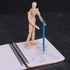 US Art Supply® Wood 8" Male - Artist Drawing Manikin Articulated Mannequin with Base and Flexible Body - Perfect for Drawing The Human Figure (8" ...