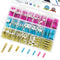 TICONN 250Pcs Heat Shrink Wire Connectors, Waterproof Automotive Marine Electrical Terminals Kit, Crimp Connector Assortment, Ring Fork Spade Spli...