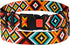 CollarDirect Purple Geometric Dog Collar, Pet Collar for Small Medium Large Dogs or Puppies with Quick Release Buckle, Yellow Orange Pattern, Adju...