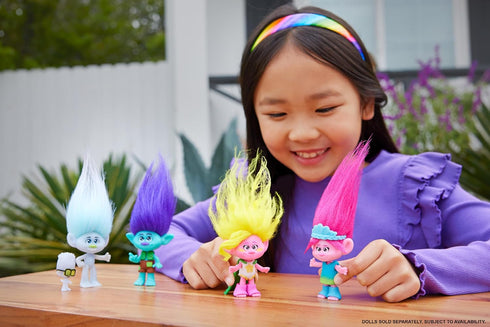 Mattel DreamWorks Trolls Band Together Branch Small Doll with Removable Outfit & Plush Hair, Toys Inspired by The Movie...