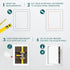 6" x 8" White Plastic Access Panel. Service Shaft Door Panel. Plumbing, Electricity, Heating, Alarm Wall Access Panel for Drywall. Bathroom Servic...