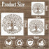 Tree Stencils for Painting on Wood Tree of Life Stencil Large 11.8 inch Template Paint Stencils for Painting on Wood Burning Art Craft Canvas Furn...