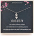 Sister Gifts from Sister, Sterling Silver Infinite Two Interlocking Infinity Double Hearts Necklace, Birthday Jewelry Gift Necklaces for Sisters, ...