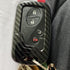 iJDMTOY Exact Fit Black Glossy Carbon Fiber Finish Key Fob Shell Compatible with Lexus is ES GS LS CT LX GX RX, etc 1st Gen Smart Keyless Fob...