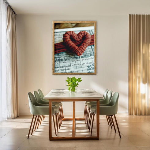 Posterizer 1 pcs-Valentine’s Day themed heart and book design -2-Romantic Art-Holiday Poster Collection-Gift for Couples boyfriend girlfriend Husb...