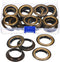 25 Sets 1 Inch Grommets Kit Metal Eyelets with Washers Curtain Grommet for Leather, Tarp, Canvas(Bronze)...