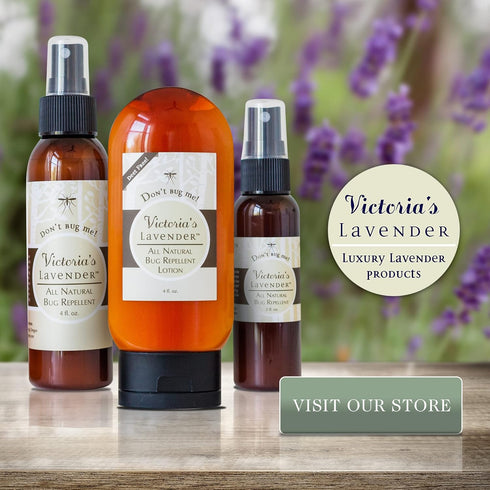 Victoria's Lavender Organic “Don’t Bug Me” Insect Spray, Made with Plant Based Essential Oils & Aloe Vera … (4 oz Single)...