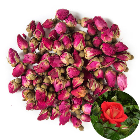 TooGet Fragrant Natural Red Rose Buds Rose Petals Organic Dried Flowers Wholesale, Culinary Food Grade - 8 OZ...