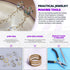 Swpeet 3053Pcs 3 Colors 4mm 6mm 8mm 10mm Earring Making Kit, Including Earring Posts, Gold Earring Backs, Open Jump Rings, Needle Nose Pliers, Elb...