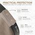 MOZAH Baby Car Seat Cover - Warm Taupe - 100% Organic Muslin - Soft, Breathable and Lightweight, Baby Infant Car Seat Essentials...