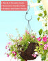 PACETAP Bird Feeders Hanger 12-Inch, 2PCS Metal Hummingbird Feeder Hook, Heavy Duty Plant Hangers Outdoor for Hanging Plants, Bird Feeder, Wind Ch...