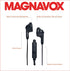 Magnavox MHP4820M-BK Gummy Earbuds with Microphone in Black | Available in Pink, Purple, White, Black, & Blue | Earbuds Gummy | Extra Value Comfor...