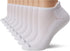 No Nonsense Women's Soft and Breathable Cushioned No Show Socks-Moisture-Wicking-with Back Tab, White-9 Pair Pack, 4-10...