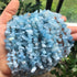 Fekuar 66" Irregular Tumbled Citrine & Aquamarine Chip Beads for Jewelry Making, Healing Crystal Drilled Loose Bead Strand DIY Craft Supplies, 5-8...