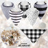 5 Pack Adult Drool Bandana Bibs Soft Large Absorbent Bibs for Special Needs Waterproof, Kids, Men Women (Simple Pattern)...
