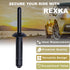Rexka 50pcs Fender Flare Bumper Door Trim Plastic Rivet Retainer 1/4 Hole Compatible with Chrysler 6506007AA 07-20 Jeep Wrangler, Wrangler Unlimit...