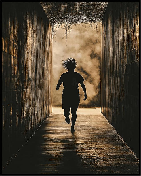 Posterizer 1 pcs-strating a football/ soccer game-running player abstract poster -2-Sports & Hobby Art Gifts for sports fans Decor for Home & Offi...