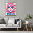 Posterizer 1 pcs-vibrant retro pop art inspired girl from England 1-Retro Art-Abstract & Modern Art-Decor for Home & Office- unframed wall art...