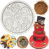 Steampunk Cogs Fondant Mold Gear Silicone Molds for Steampunk Cake Decoration Chocolate Candy Polymer Clay Gum Paste...