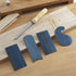 Cabinet Scraper Burnisher with 4 Piece Multi-Shaped Scraper Set 2 Rectangle 1 Curved (Convex and Concave) and 1 Gooseneck Scraper...