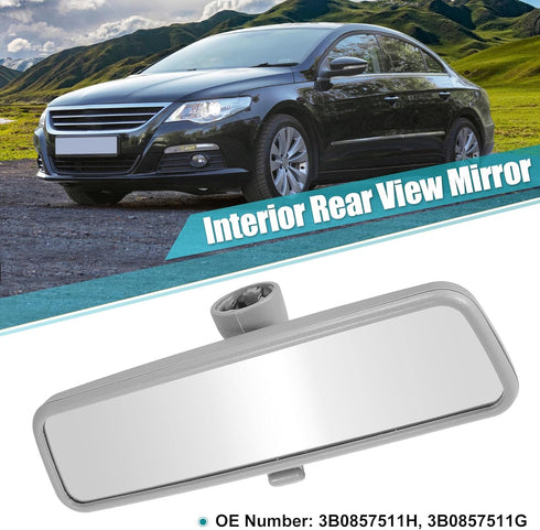X AUTOHAUX Rear View Mirror Car Interior Inner Rearview Mirror Gray for Volkswagen Passat B5 1999-2005 for Jetta MK4 1999-2004 for Golf MK4 1999-2...