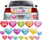 18Pcs Valentine's Day Reflective Car Magnets Cute Conversation Heart Fridge Magnetic Stickers Candy Heart Garage Magnet for Mailbox Metal Door Cab...