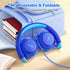 EarFun S1 Kids Headphones, Foldable Wired Headphones for Kids, 85dB Volume Limit, Stereo Sound, Adjustable Headband, Portable Lightweight On-Ear H...