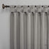 Archaeo Washed Cotton Twist Tab Curtain, 52" x 63", Silver Gray...