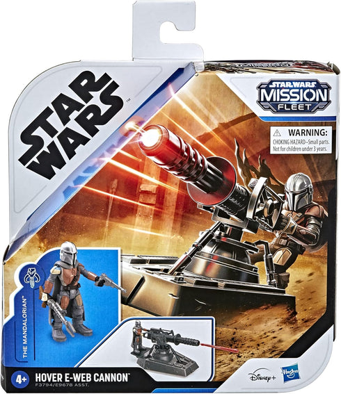 STAR WARS Mission Fleet Expedition Class Hover E-Web Cannon Mandalorian 2.5-Inch-Scale Figure and Vehicle Accessory, Toys for Kids Ages 4 and Up...