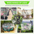 Misting Irrigation Kit Plant Watering System Fittings with 1/4 inch 1/2 inch Blank Distribution Tubing Hose Adjustable Nozzle Emitters Sprinkler B...