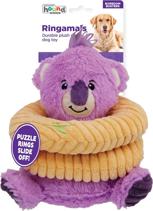 Outward Hound Ringamals Koala Interactive Plush Dog Toy Puzzle...