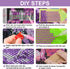 SENQAO 5D Diamond Painting Kits Dragon Stained Glass DIY Diamond Full Round Drill Diamond art for Adults Flowers Diamond Art Full Drill Crystal Cr...