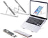 Laptop Stand, Adjustable Aluminum Foldable Portable Holder, Upgrade Whole Anti-Slip Silicone Pad, Laptop Riser for Desk Compatible with MacBook Ai...
