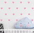 2inchx100 Pieces DIY Heart Wall Decal Vinyl Sticker for Baby Kids Children Boy Girl Bedroom Decor Removable Nursery Decoration (Soft Pink)...