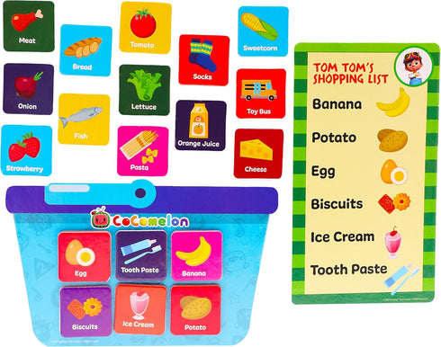 Toyland® Cocomelon Lets Go Shopping Picture Puzzle Game - 4 Puzzles - Toddler Games - Age 3 Years +...