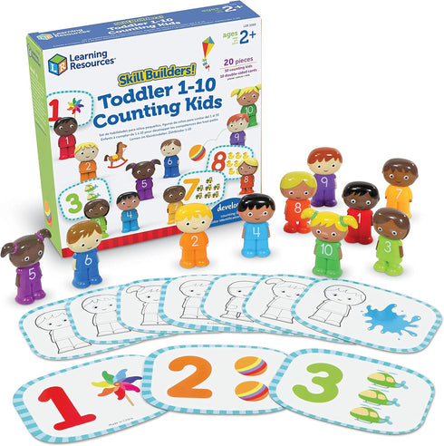 Learning Resources Skill Builders! Toddler 1-10 Counting Kids, Educational Toys for 18 Month Olds, Toddler Activities, Color Teaching Toys,Back to...