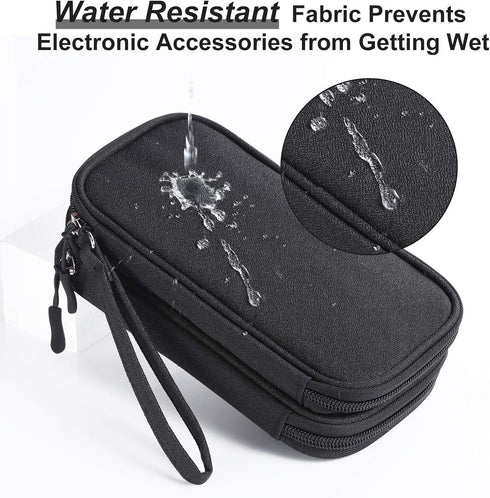Organizer Travel Case, Bevegekos Small Carrying Tech Kit for Electronics and Accessories, Waterproof ( Black)......