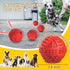 Dog Balls Treat Dispensing Dog Toys, Dog Toys for Aggressive Chewers Large Breed, Nearly Indestructible Squeaky Dog Chew Toys for Large Dogs, Natu...