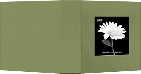 Pioneer DA-100CBF/SG 100 Pocket Fabric Frame Cover Photo Album, Sage Green...