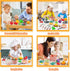 50Pcs Kitchen Playset, Toddler Pretend Cooking with Play Pots and Pans, Utensils Cookware, Daily Food, Fruit &Vegetables Accessories, Learning Gif...