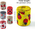 Ladybug Ribbon Wired 6 Rolls Red Ladybugs Ribbon Polka Dot Wired Edge Ribbon 2.5 Inch 40 Yards Spring Summer Wired Ribbon DIY Craft Ribbon for Wra...