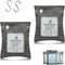 Bamboo Charcoal Bags Odor Absorber, 2 Packs 100g Charcoal Deodorizer Bags with Hooks, Nature Bamboo Charcoal Air Purifying Bags Activated Charcoal...