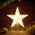 Christmas Tree Topper Star Warm White Light Christmas Tree Decor for Christmas Holiday Home Fit for General Size Xmas Tree, 8.7 Inch...