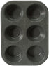 casaWare Toaster Oven 6 Cup Muffin Pan NonStick Ceramic Coated (Silver Granite)...