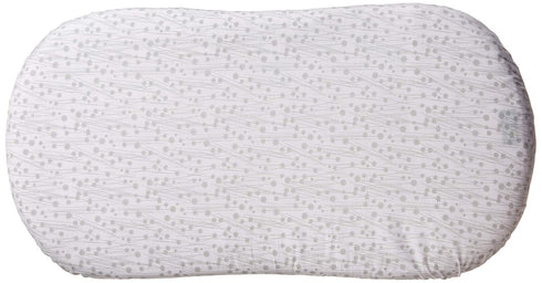SheetWorld Fitted 100% Cotton Percale Bassinet Sheet Fits Halo Bassinet Swivel Sleeper 17 x 30, Grey Floral Stems, Made in USA...