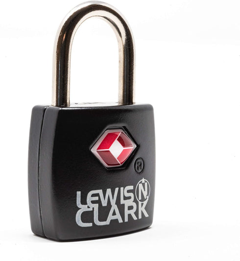 Lewis N. Clark Travel Sentry TSA Lock + Mini Padlock for Luggage Suitcase, Carry On, Backpack, Laptop Bag, Purse, Airport, Hotel & Gym (Includes 4...