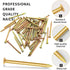 150pcs Gold Hardware Nails, 2.16 Inches Brass Plated Nails, Wall Nails for Hanging, Wood Nails, Roofing Nails, Long Nails, Wall Nails...